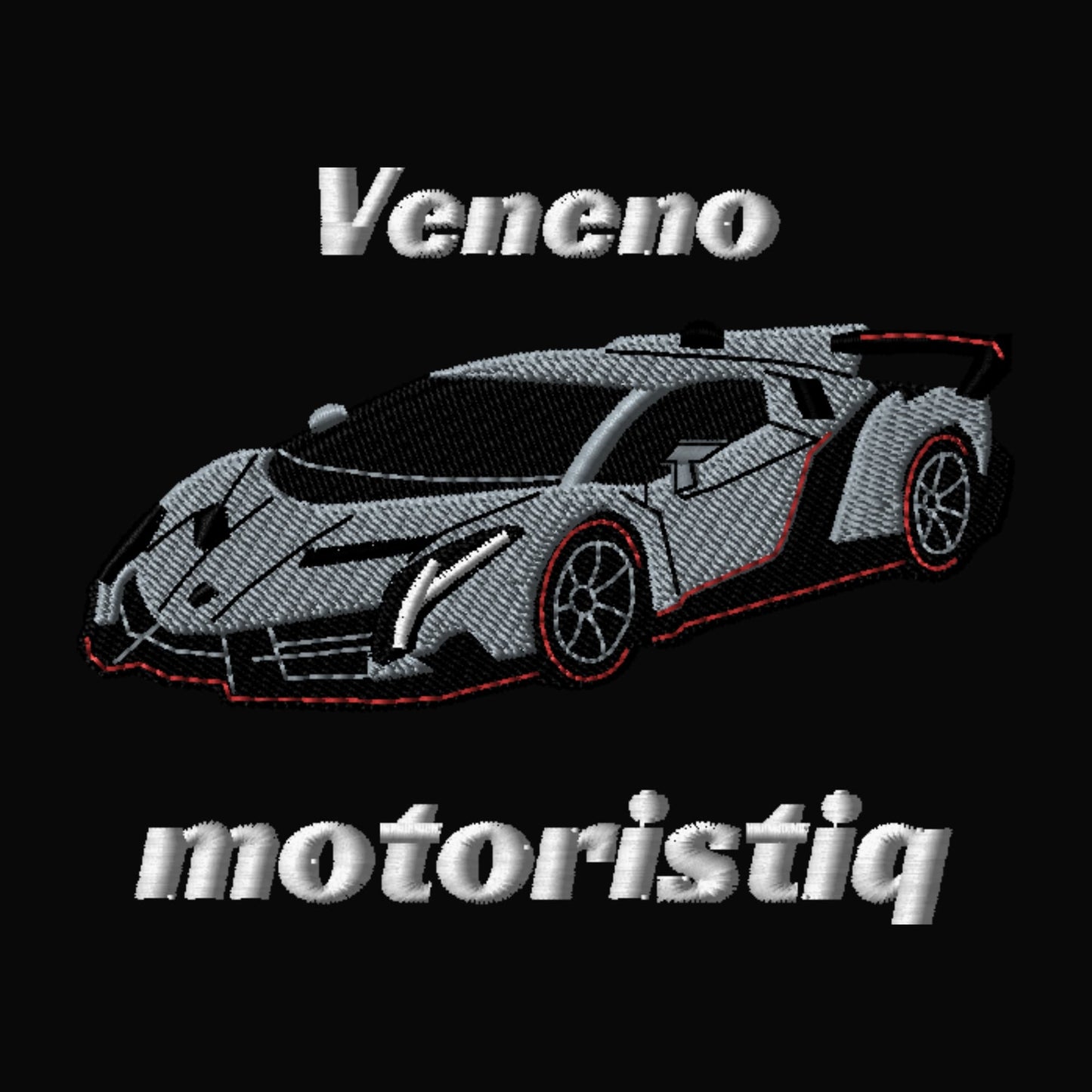 Lamborghini Veneno Embroidered